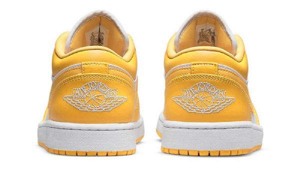 Nike Air Jordan 1 Low Tops Siitepölykengät Naisille Keltainen Valkoinen