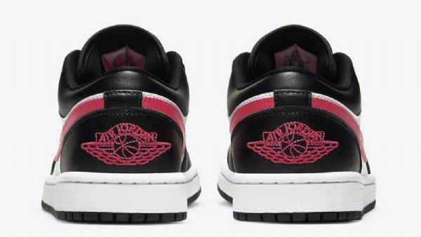Nike Air Jordan 1 Low Tops Sireenikengät Miesten Musta Valkoinen Punainen