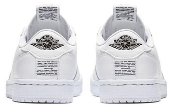 Nike Air Jordan 1 Low Tops Slip Retro Koripallokengät Naisille Valkoinen