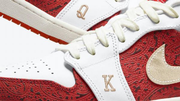 Nike Air Jordan 1 Low Tops Spades Miesten Kengät Valkoinen Punainen