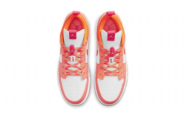 Nike Air Jordan 1 Low Tops Utility Gs Koripallokengät Miehille Coral Valkoinen
