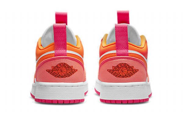 Nike Air Jordan 1 Low Tops Utility Gs Koripallokengät Miehille Coral Valkoinen