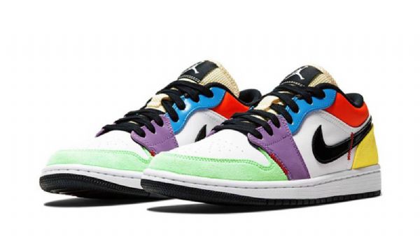 Nike Air Jordan 1 Low Topsbulb Kengät Naisille Monivärinen