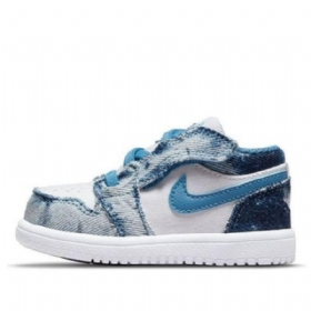 Nike Air Jordan 1 Matalat Alt Td Kengät Lapsille Siniset