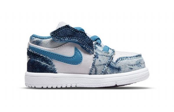 Nike Air Jordan 1 Matalat Alt Td Kengät Lapsille Siniset