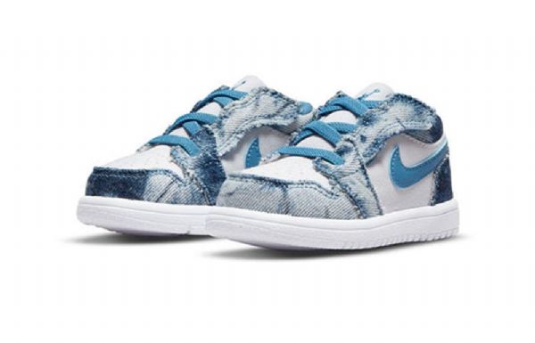 Nike Air Jordan 1 Matalat Alt Td Kengät Lapsille Siniset