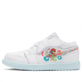 Nike Air Jordan 1 Matalat Alt Td Kengät Lapsille Valkoiset