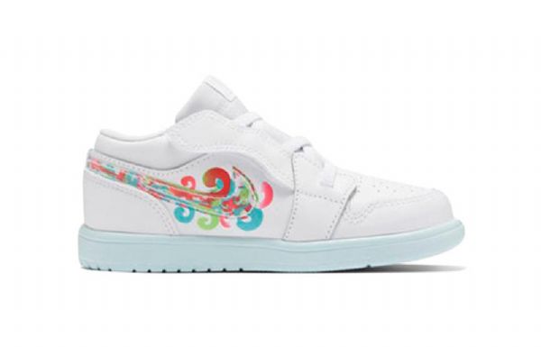Nike Air Jordan 1 Matalat Alt Td Kengät Lapsille Valkoiset