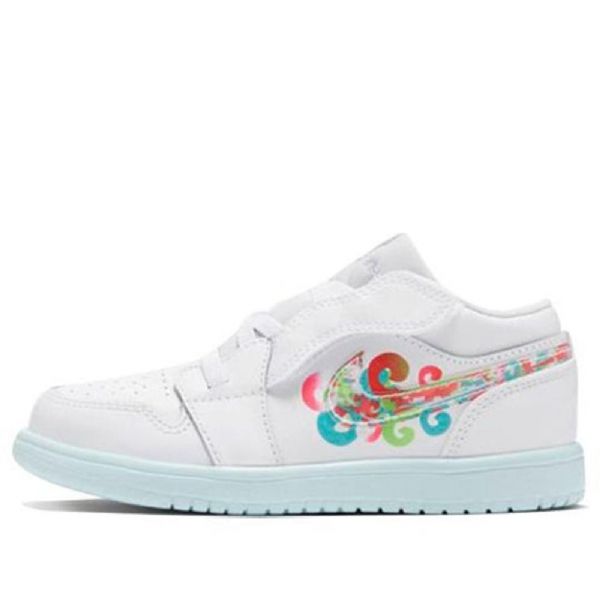 Nike Air Jordan 1 Matalat Alt Td Kengät Lapsille Valkoiset