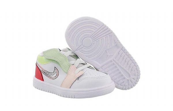 Nike Air Jordan 1 Matalat Alt Td Kengät Lapsille Valkoiset