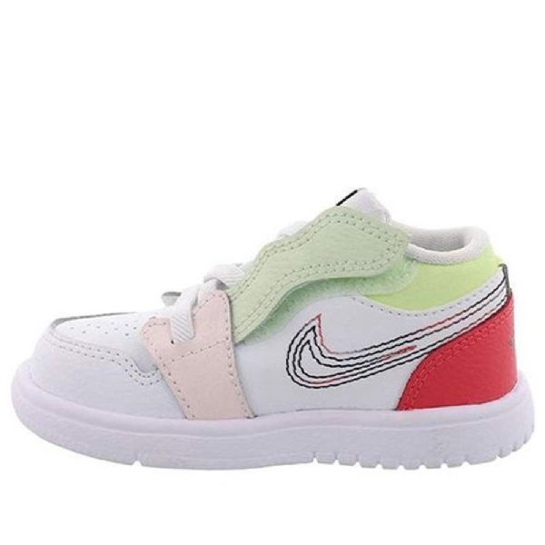 Nike Air Jordan 1 Matalat Alt Td Kengät Lapsille Valkoiset