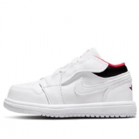 Nike Air Jordan 1 Matalat Alt Td Kengät Lapsille Valkoiset
