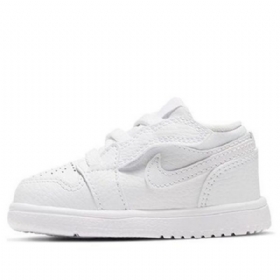 Nike Air Jordan 1 Matalat Alt Td Kengät Lapsille Valkoiset