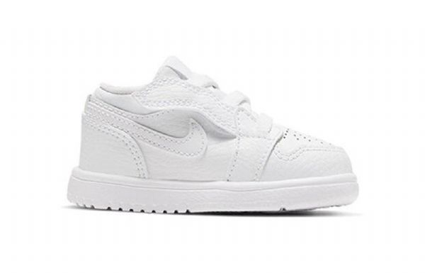 Nike Air Jordan 1 Matalat Alt Td Kengät Lapsille Valkoiset