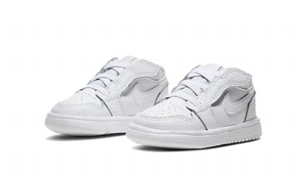 Nike Air Jordan 1 Matalat Alt Td Kengät Lapsille Valkoiset