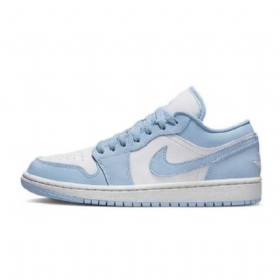 Nike Air Jordan 1 Matalat Alumiinikengät Naisille Sininen Valkoinen