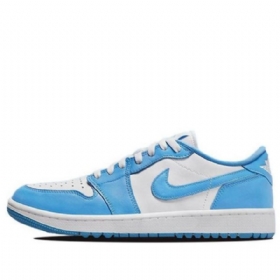 Nike Air Jordan 1 Matalat Golf-urheilukengät Miehille Sininen Valkoinen