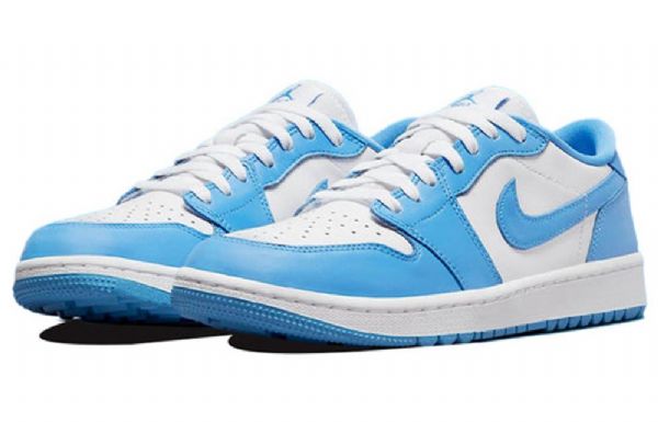 Nike Air Jordan 1 Matalat Golf-urheilukengät Miehille Sininen Valkoinen