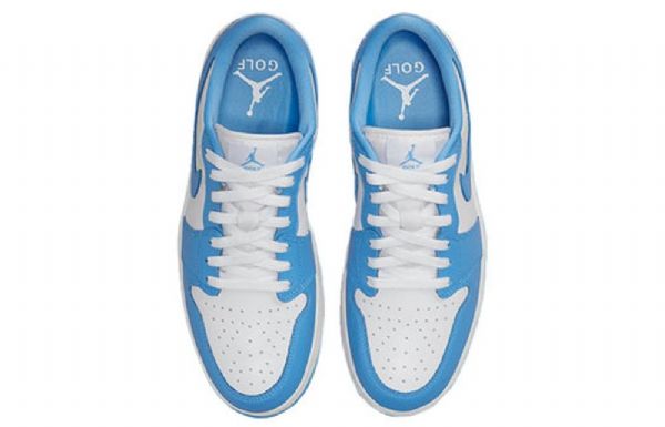 Nike Air Jordan 1 Matalat Golf-urheilukengät Miehille Sininen Valkoinen