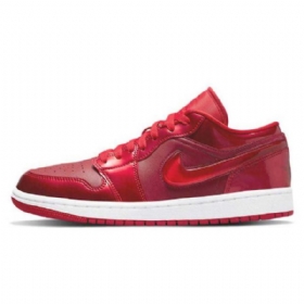 Nike Air Jordan 1 Matalat Granaattiomenakengät Naisille Punainen