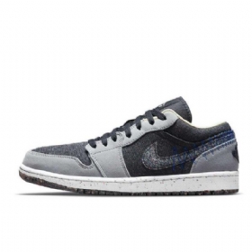 Nike Air Jordan 1 Matalat Kengät Miehille Harmaa Musta