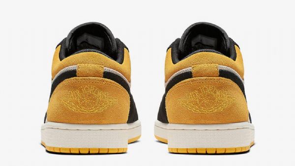 Nike Air Jordan 1 Matalat Kengät Miehille Keltainen Musta