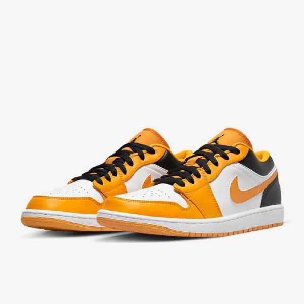 Nike Air Jordan 1 Matalat Kengät Miehille Keltainen Valkoinen Musta