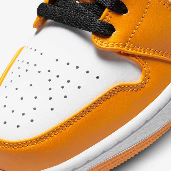 Nike Air Jordan 1 Matalat Kengät Miehille Keltainen Valkoinen Musta
