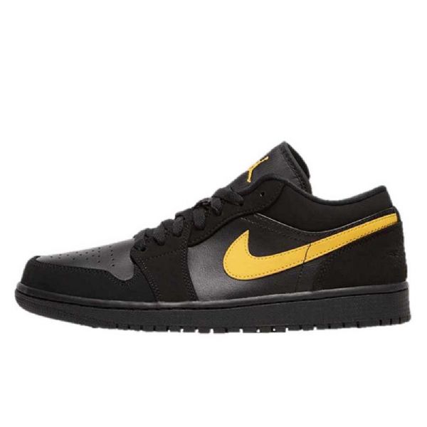 Nike Air Jordan 1 Matalat Kengät Miehille Musta Keltainen