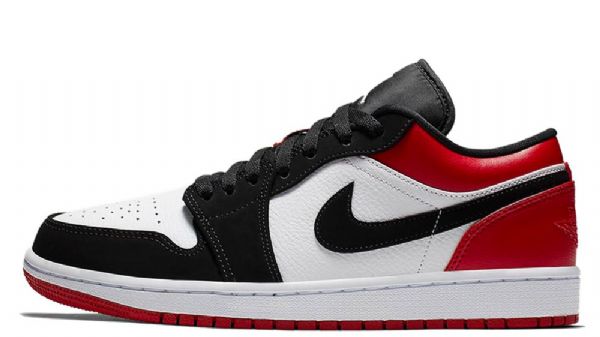 Nike Air Jordan 1 Matalat Kengät Miehille Musta Punainen