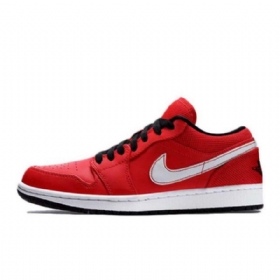 Nike Air Jordan 1 Matalat Kengät Miehille Punainen