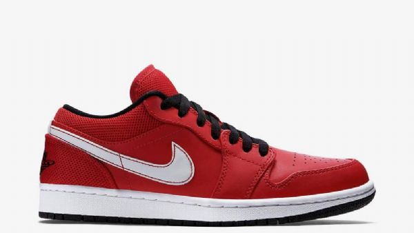 Nike Air Jordan 1 Matalat Kengät Miehille Punainen
