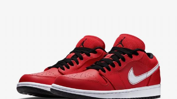 Nike Air Jordan 1 Matalat Kengät Miehille Punainen