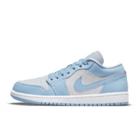 Nike Air Jordan 1 Matalat Kengät Miehille Sininen Harmaa