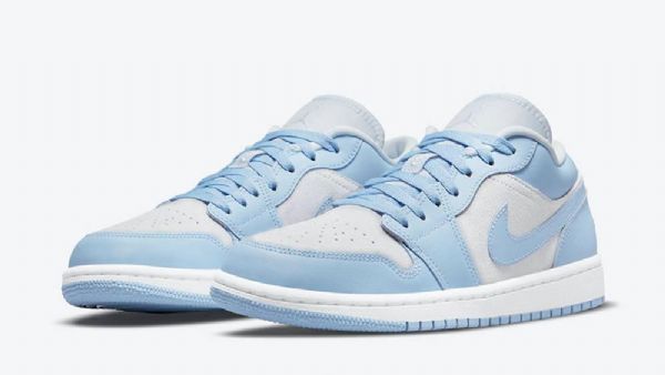 Nike Air Jordan 1 Matalat Kengät Miehille Sininen Harmaa