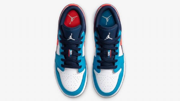 Nike Air Jordan 1 Matalat Kengät Miehille Sininen Punainen