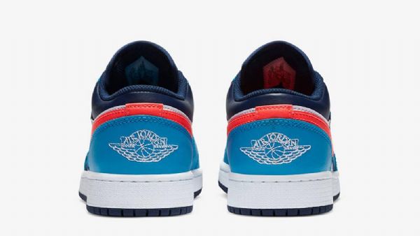 Nike Air Jordan 1 Matalat Kengät Miehille Sininen Punainen