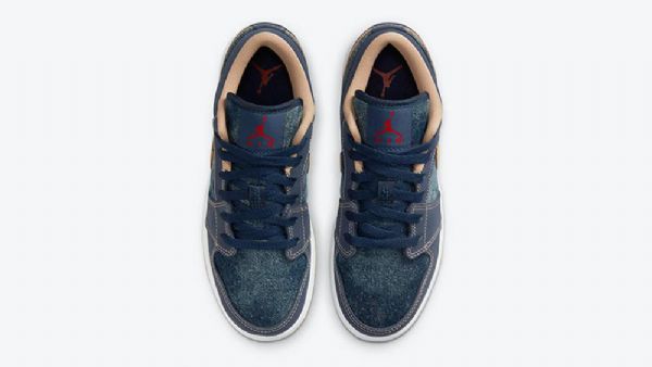 Nike Air Jordan 1 Matalat Kengät Miehille Siniset