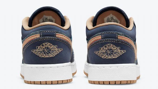 Nike Air Jordan 1 Matalat Kengät Miehille Siniset