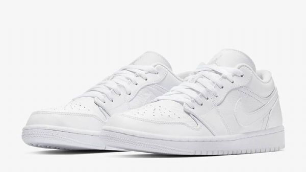 Nike Air Jordan 1 Matalat Kengät Miehille Valkoinen