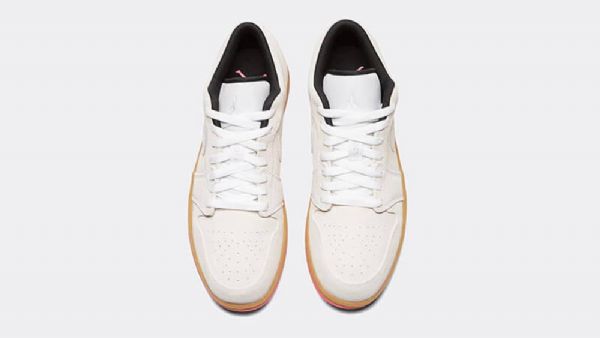 Nike Air Jordan 1 Matalat Kengät Miehille Valkoinen Keltainen