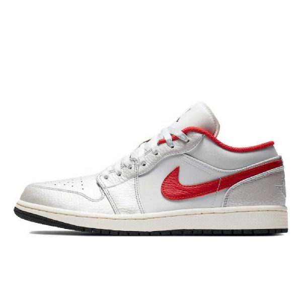 Nike Air Jordan 1 Matalat Kengät Miehille Valkoinen Punainen