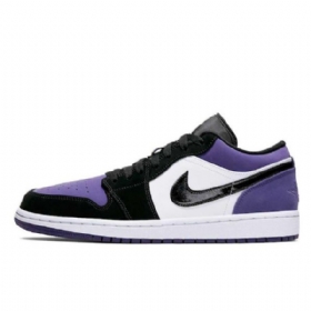 Nike Air Jordan 1 Matalat Kengät Miehille Violetti
