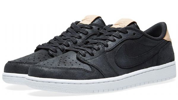 Nike Air Jordan 1 Matalat Kengät Miesten Musta