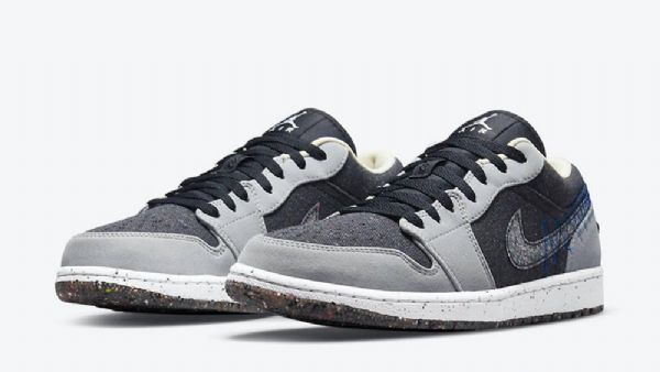 Nike Air Jordan 1 Matalat Kengät Naisille Harmaa Musta