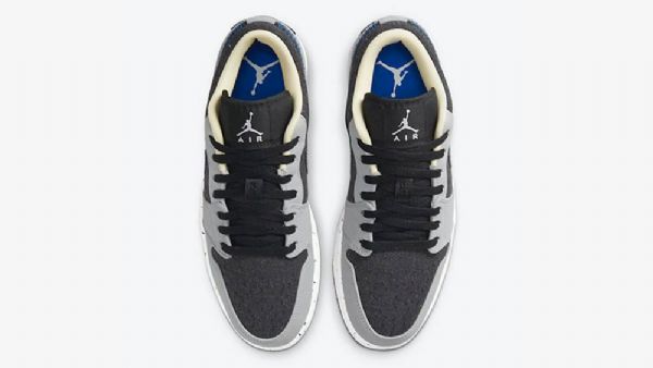 Nike Air Jordan 1 Matalat Kengät Naisille Harmaa Musta
