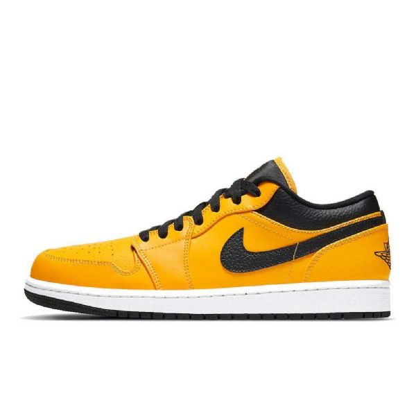 Nike Air Jordan 1 Matalat Kengät Naisille Keltainen Musta