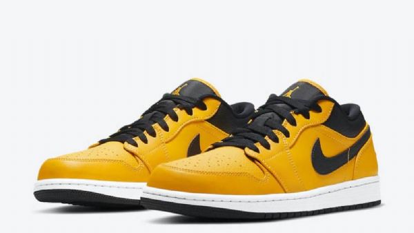 Nike Air Jordan 1 Matalat Kengät Naisille Keltainen Musta