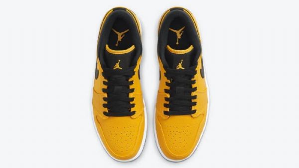 Nike Air Jordan 1 Matalat Kengät Naisille Keltainen Musta