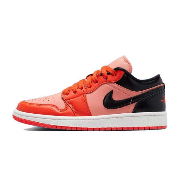 Nike Air Jordan 1 Matalat Kengät Naisille Musta Oranssi